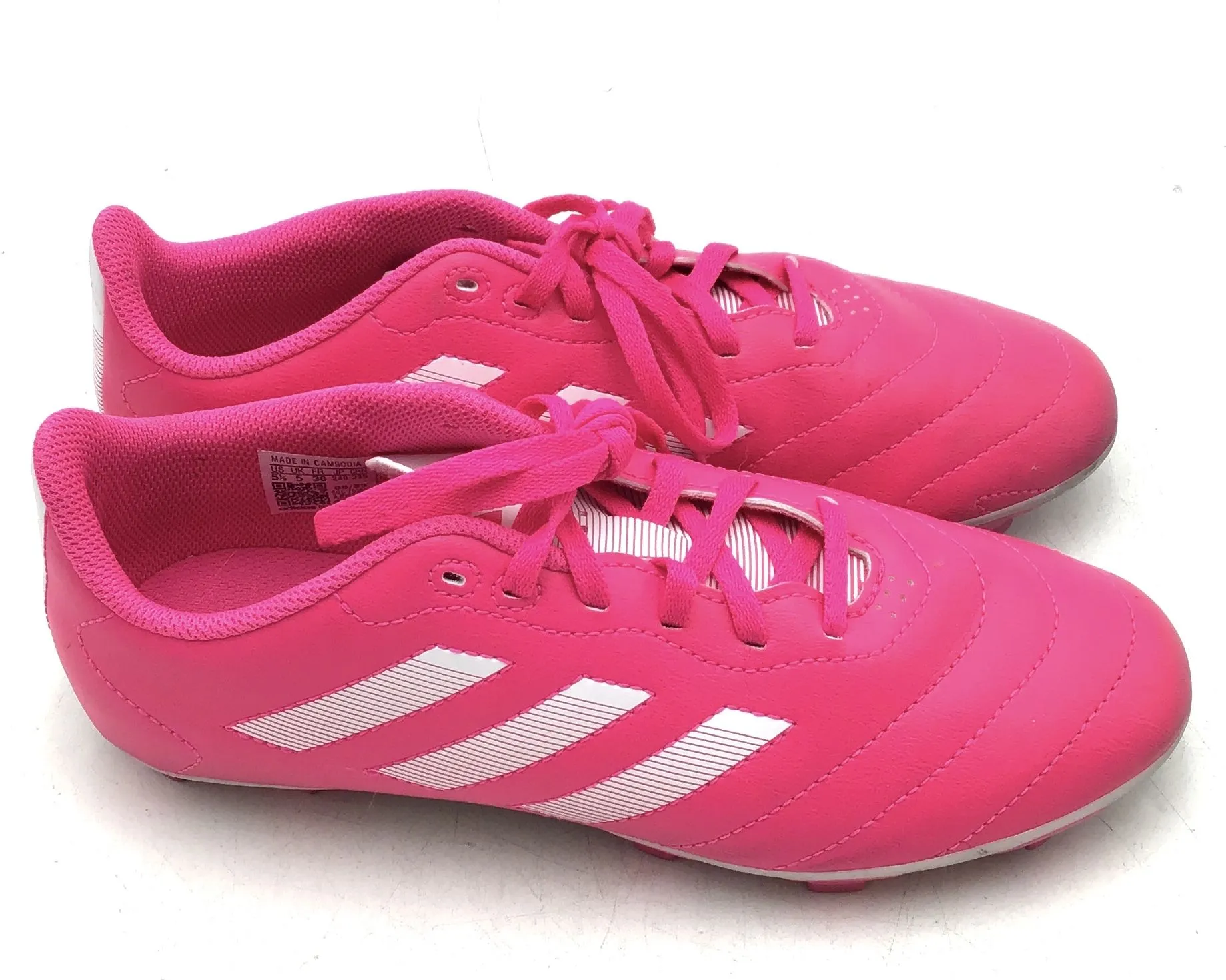 Adidas Men's SGC 753002 Pink Soccer Cleats - Size 5.5