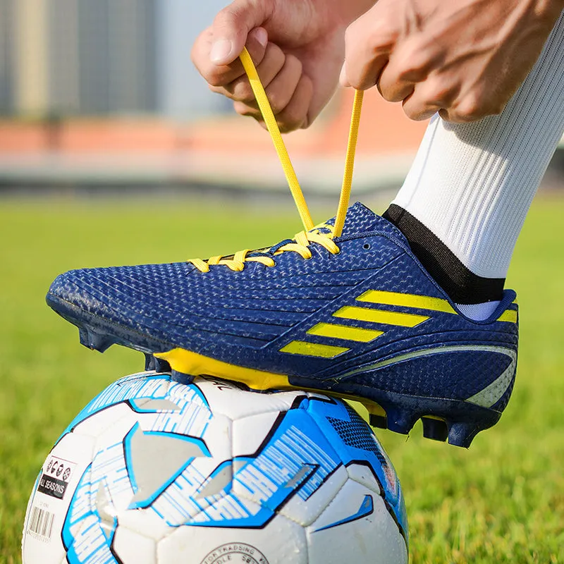 Athletic Cleats Lace Up Soccer Shoes Outdoor Football(Little Kid/Big Kid/Men/Women)