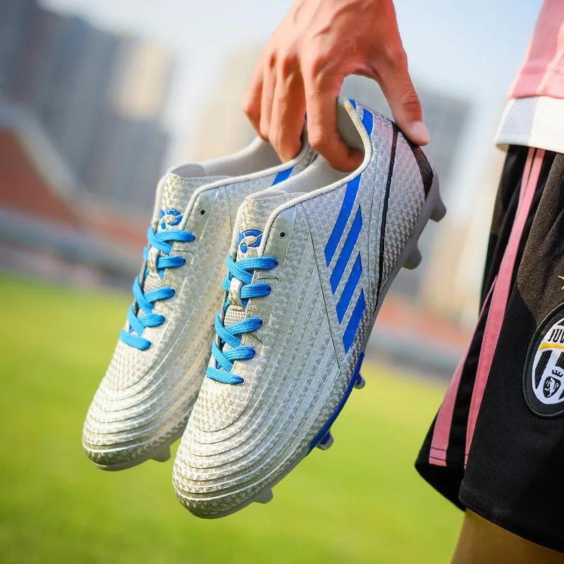 Athletic Cleats Lace Up Soccer Shoes Outdoor Football(Little Kid/Big Kid/Men/Women)