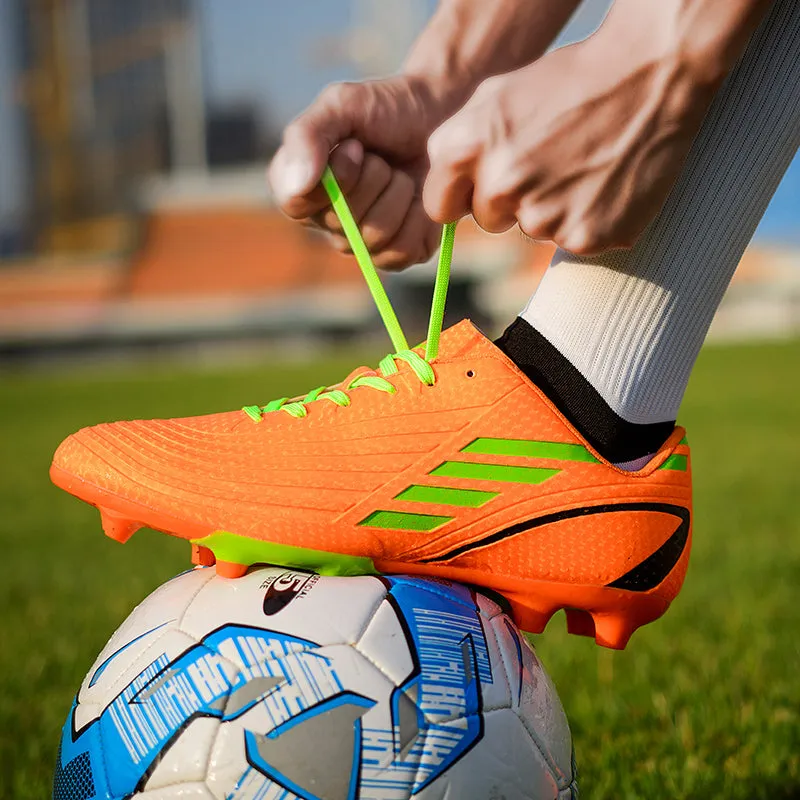 Athletic Cleats Lace Up Soccer Shoes Outdoor Football(Little Kid/Big Kid/Men/Women)
