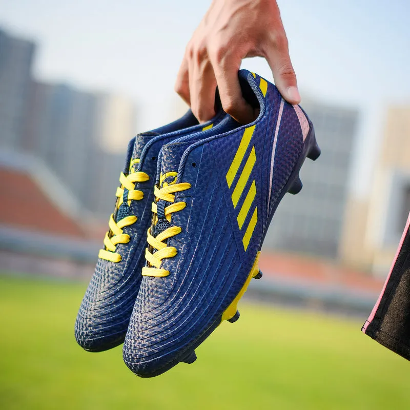 Athletic Cleats Lace Up Soccer Shoes Outdoor Football(Little Kid/Big Kid/Men/Women)