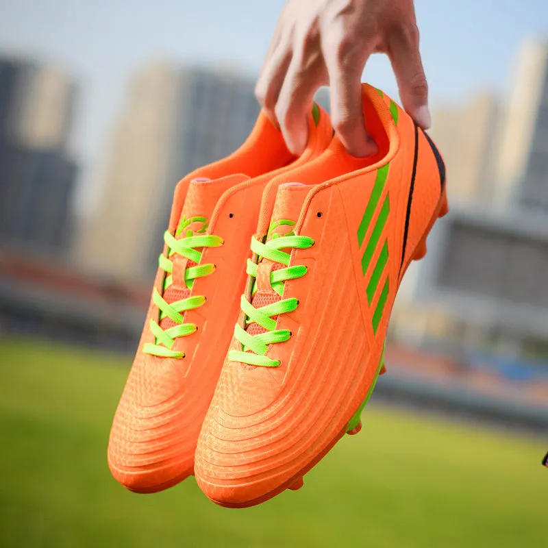 Athletic Cleats Lace Up Soccer Shoes Outdoor Football(Little Kid/Big Kid/Men/Women)