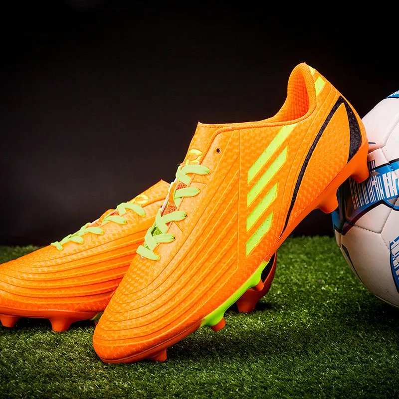 Athletic Cleats Lace Up Soccer Shoes Outdoor Football(Little Kid/Big Kid/Men/Women)
