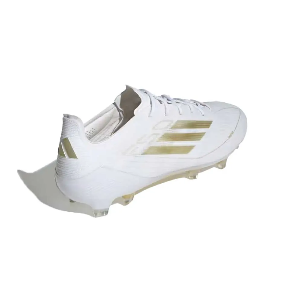 F50 Elite FG Soccer Shoe - Cloud White / Gold Metallic / Cloud White - Regular (D)