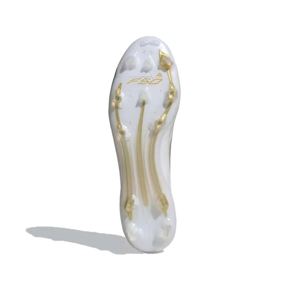 F50 Elite FG Soccer Shoe - Cloud White / Gold Metallic / Cloud White - Regular (D)