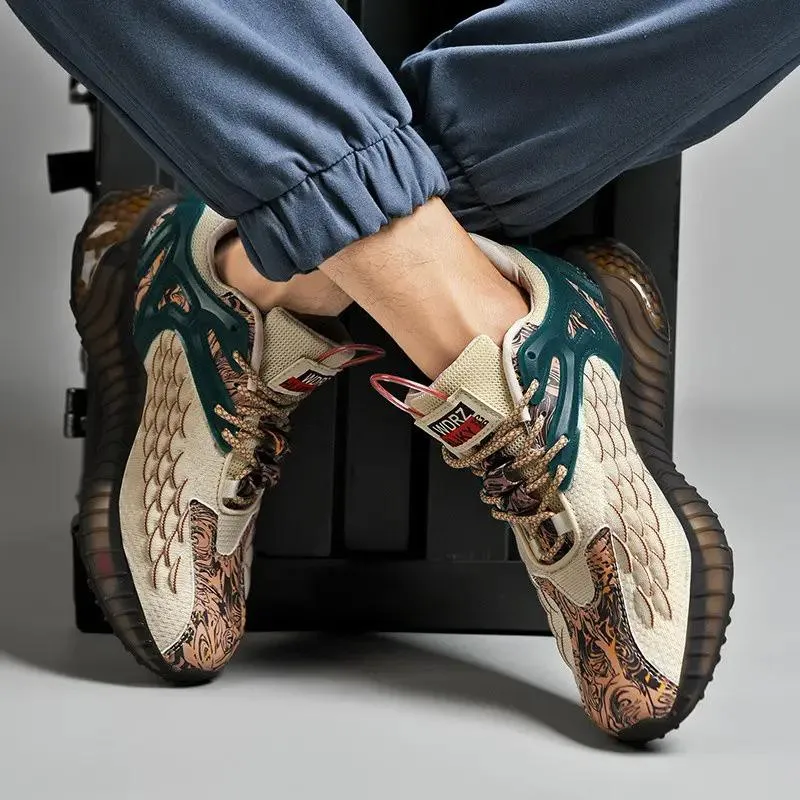 Men's Fashion Breathable Lightweight Running Shoes Outdoor Walking Shoes Men's Sneakers