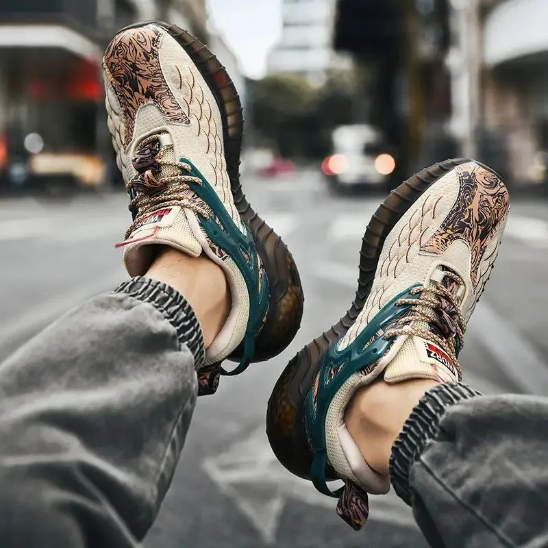 Men's Fashion Breathable Lightweight Running Shoes Outdoor Walking Shoes Men's Sneakers