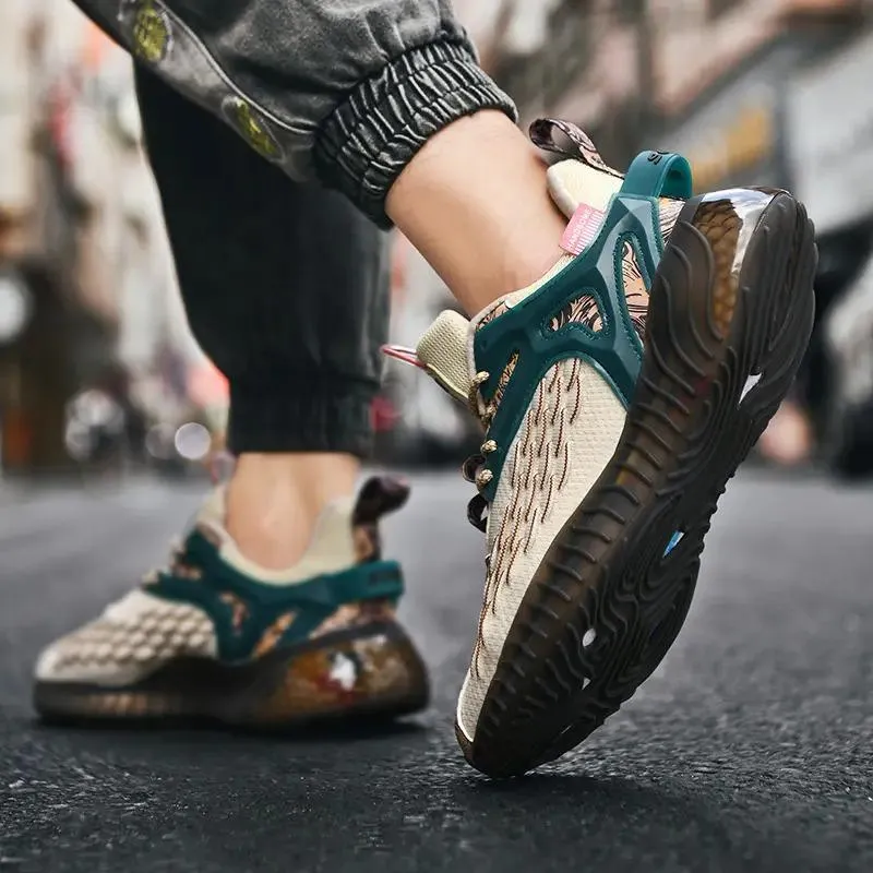 Men's Fashion Breathable Lightweight Running Shoes Outdoor Walking Shoes Men's Sneakers