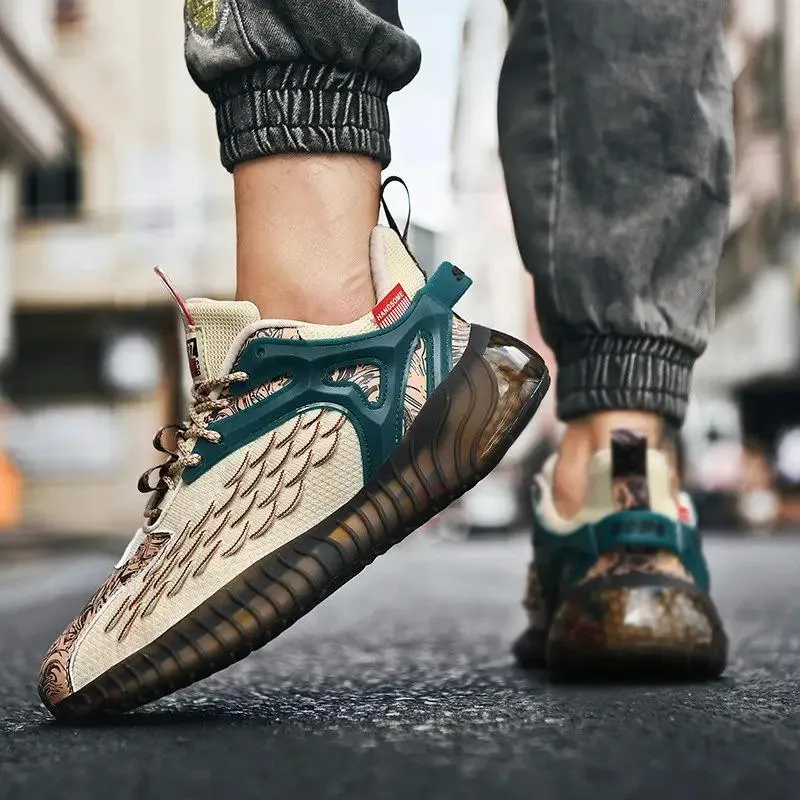 Men's Fashion Breathable Lightweight Running Shoes Outdoor Walking Shoes Men's Sneakers