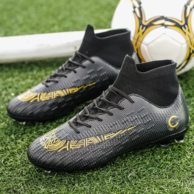 Men/Women Versatile Soccer Cleats with Ankle Protection Ideal for Artificial Grass, Softball, Baseball, and Indoor Play