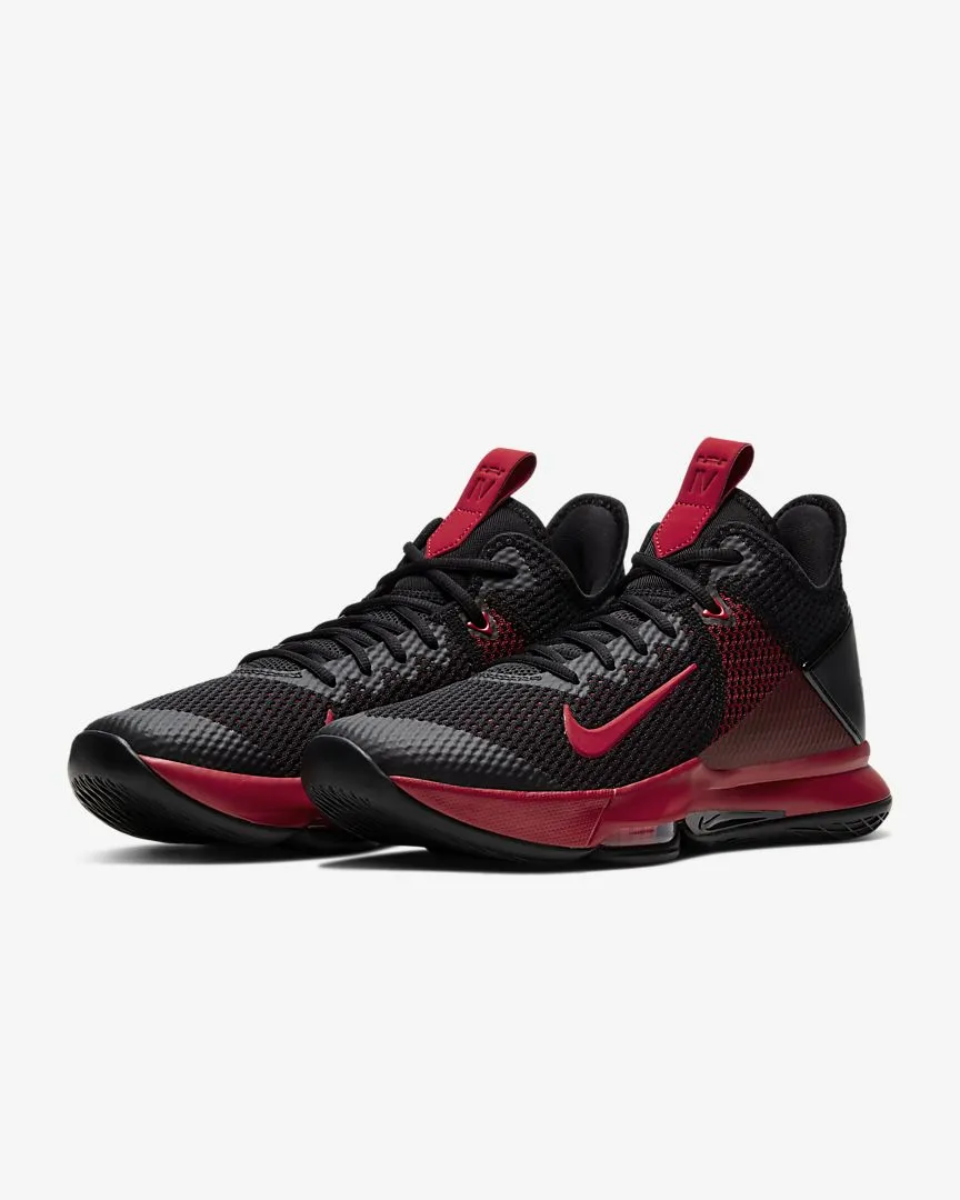 NIKE LEBRON WITNESS IV - BLACK/ GYM RED-BRIGHT CRIMSON