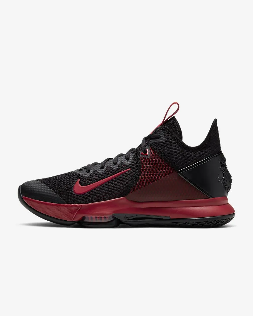 NIKE LEBRON WITNESS IV - BLACK/ GYM RED-BRIGHT CRIMSON