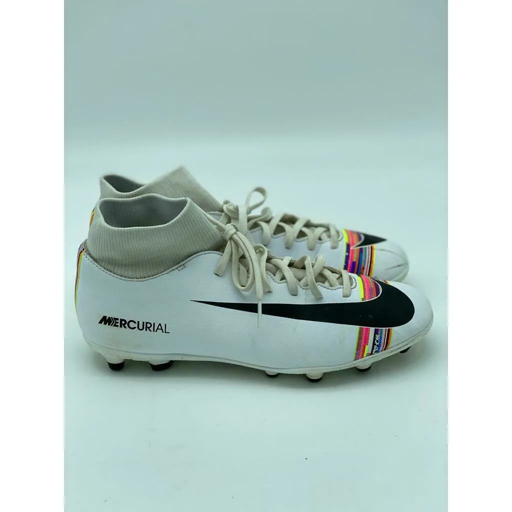Nike Mercurial Superfly 6 Elite TF Size 10 White Soccer Turf