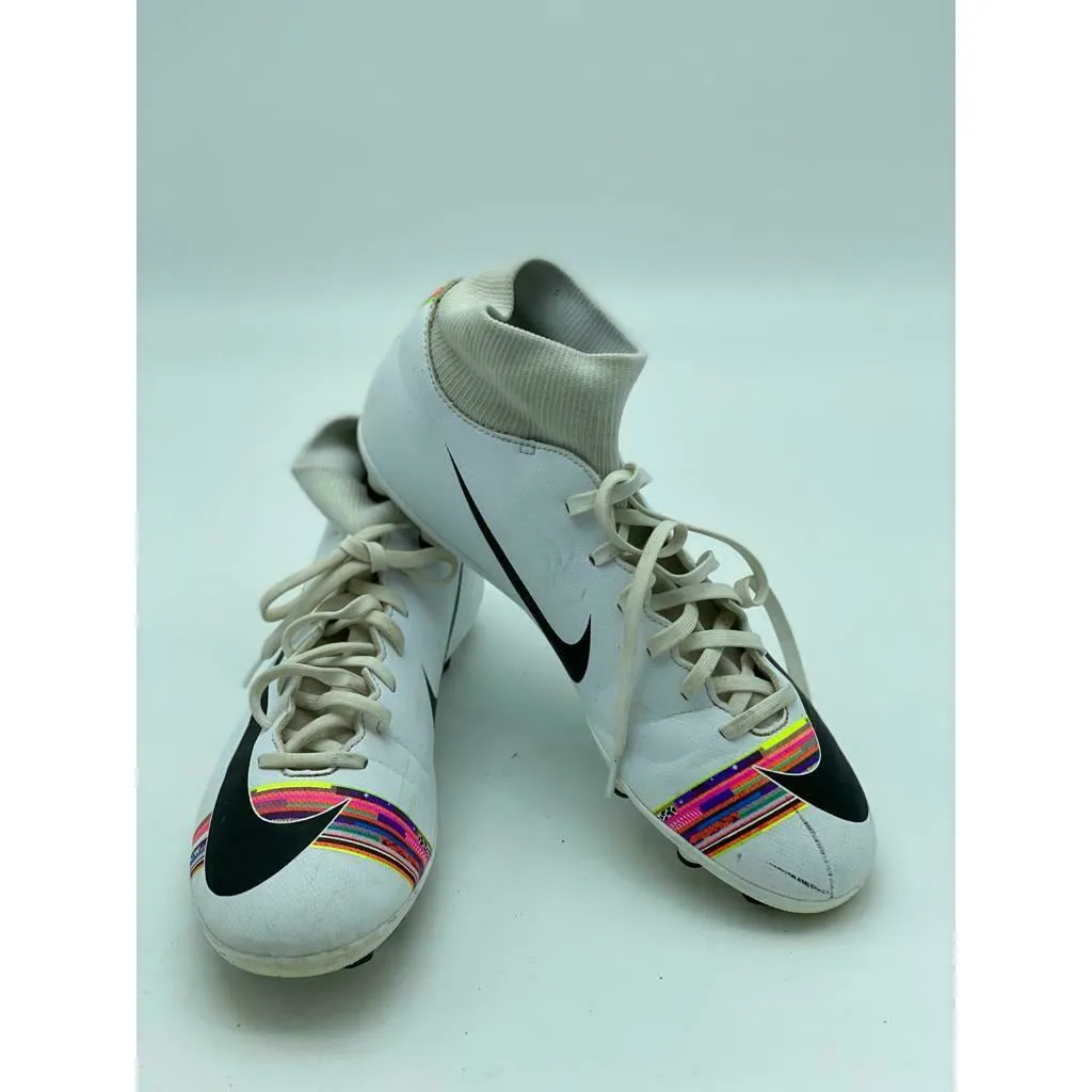 Nike Mercurial Superfly 6 Elite TF Size 10 White Soccer Turf
