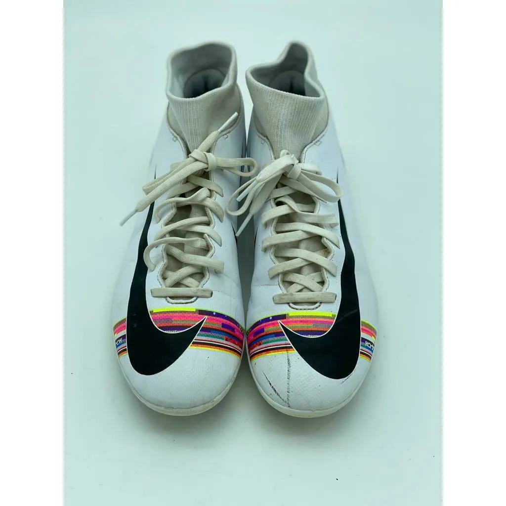 Nike Mercurial Superfly 6 Elite TF Size 10 White Soccer Turf