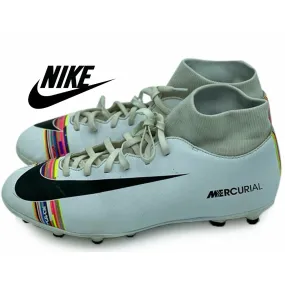 Nike Mercurial Superfly 6 Elite TF Size 10 White Soccer Turf
