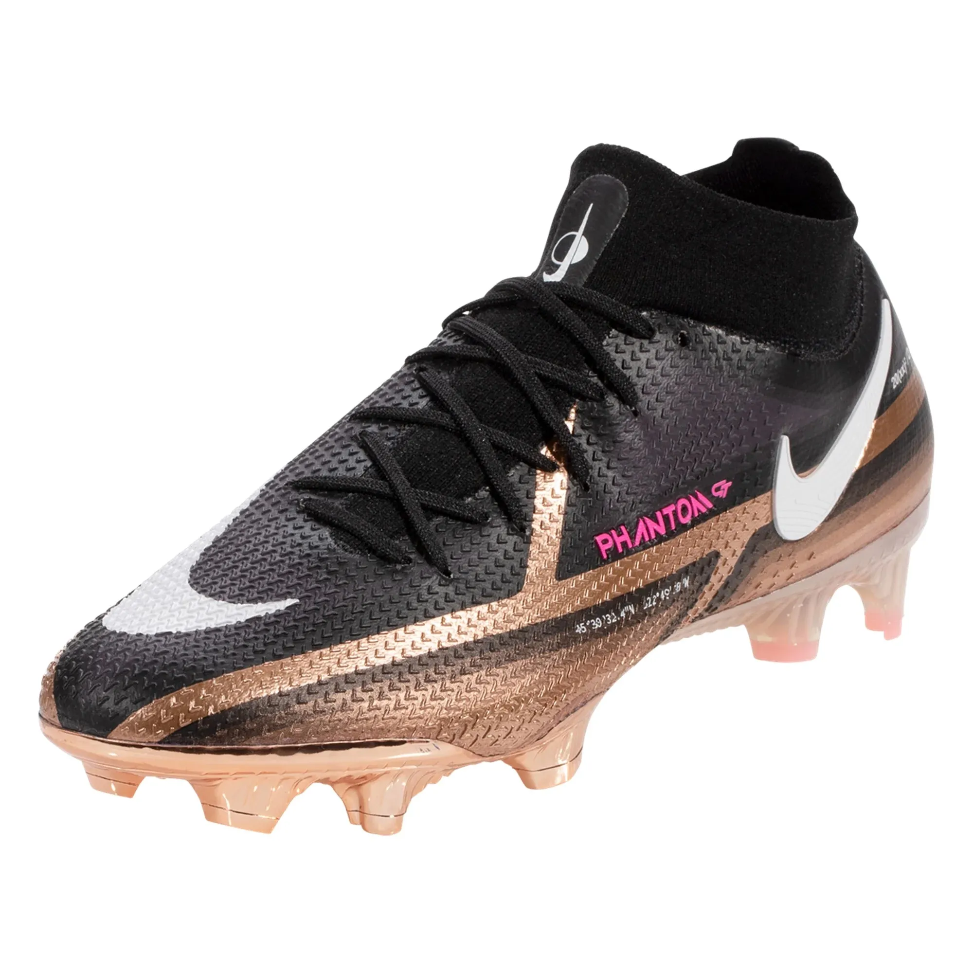 Nike Phantom GT2 Elite Q DF FG Firm Ground Soccer Cleat - Metallic Copper