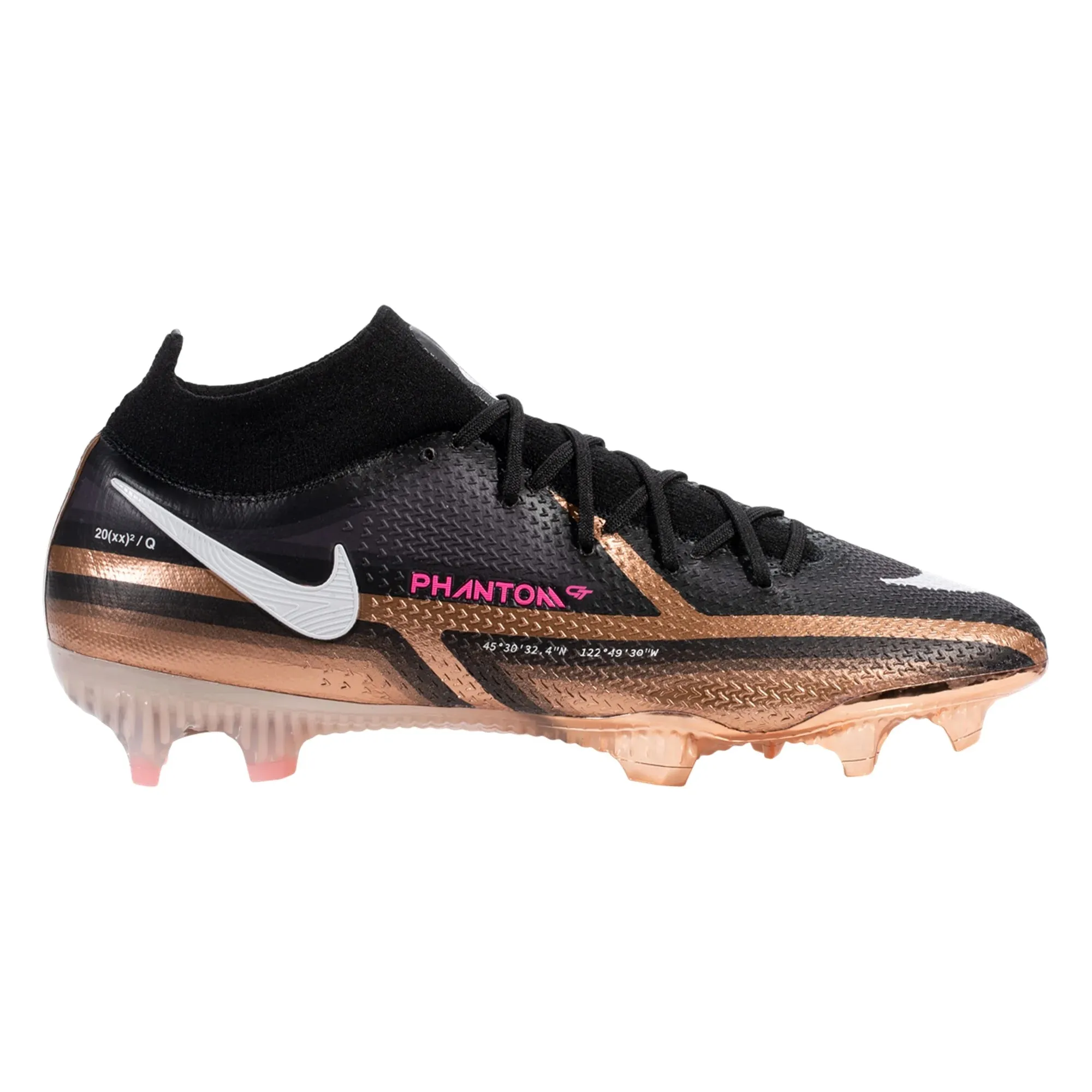 Nike Phantom GT2 Elite Q DF FG Firm Ground Soccer Cleat - Metallic Copper