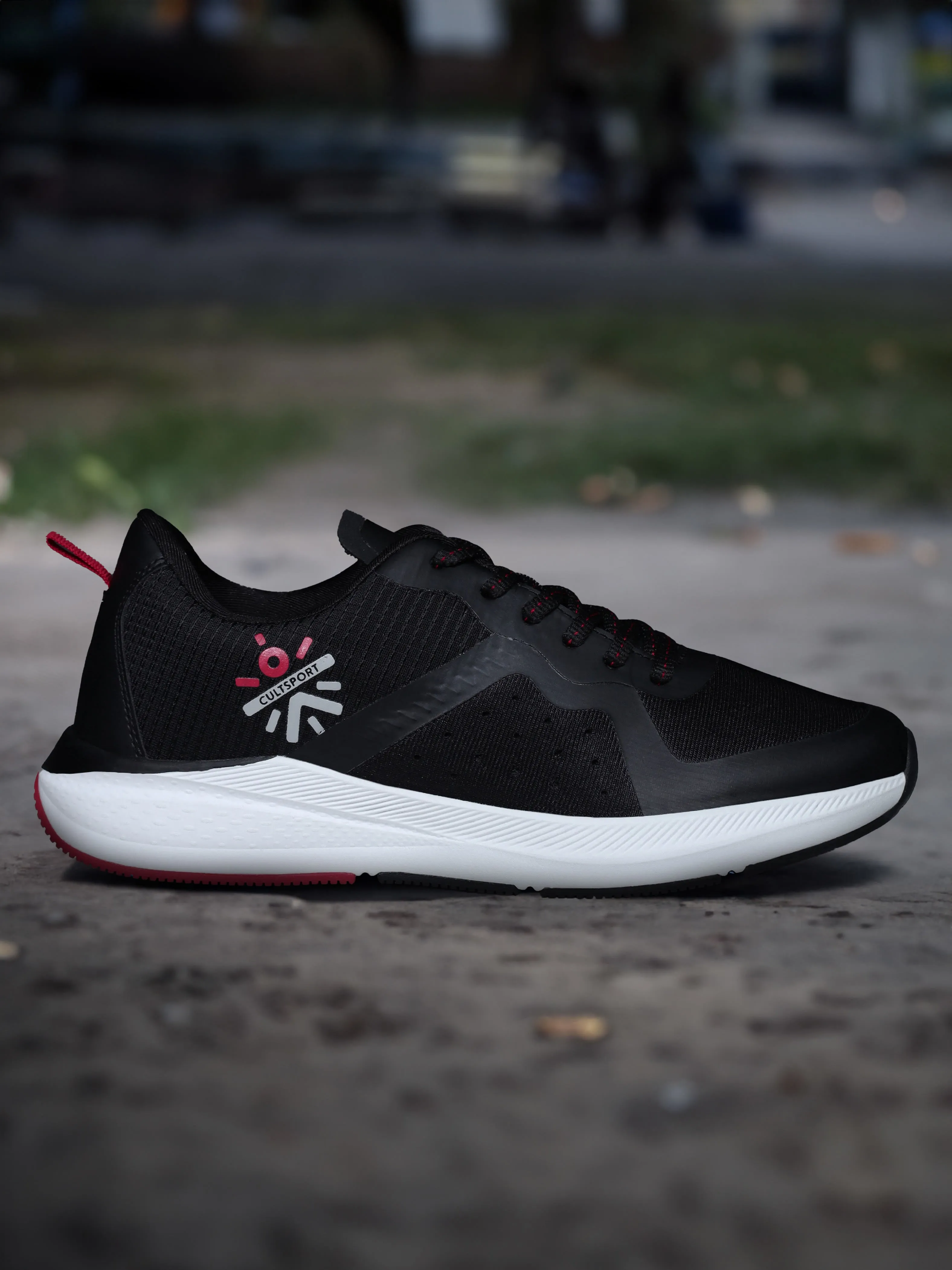 Speedster Women Running Shoes - Black/Red